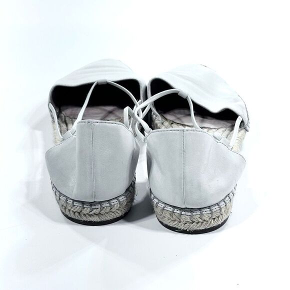 Eileen fisher white leather espardrille shoe 7.5 - Picture 3 of 8